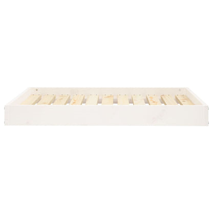 Dog Bed White 91,5x64x9 cm Solid Wood Pine
