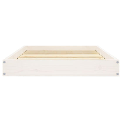 Dog Bed White 91,5x64x9 cm Solid Wood Pine