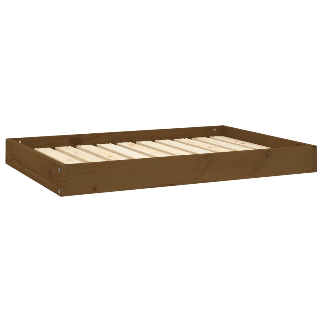 Dog Bed Honey Brown 91,5x64x9 cm Solid Wood Pine