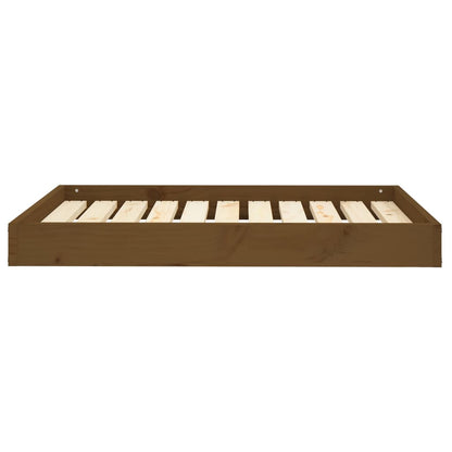 Dog Bed Honey Brown 91,5x64x9 cm Solid Wood Pine