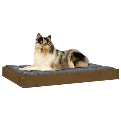 Dog Bed Honey Brown 91,5x64x9 cm Solid Wood Pine