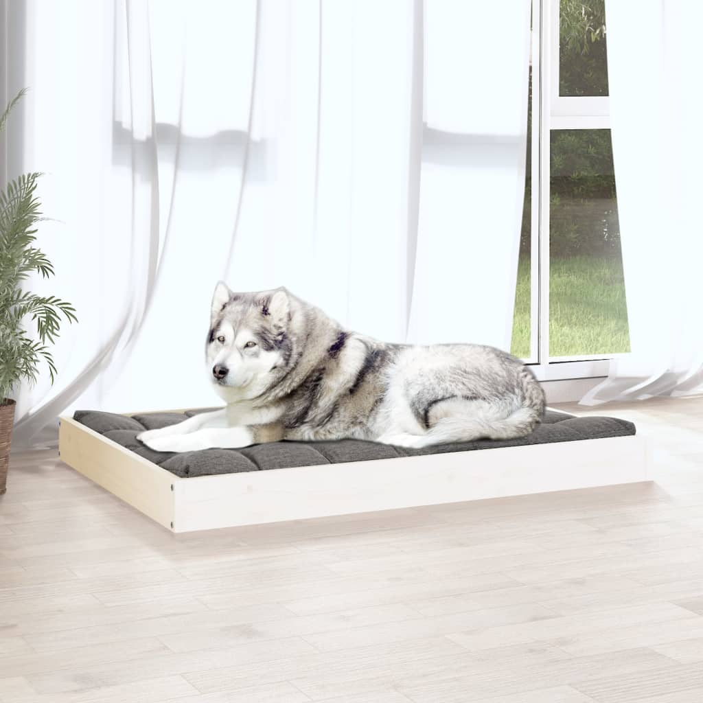 Dog Bed | White | Solid pine wood | Medium | Simple | Dog Bed