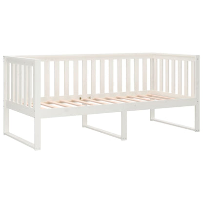Day Bed without Mattress White 90x200 cm Solid Wood Pine