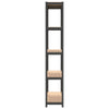 5-Layer Storage Shelf Anthracite Steel&Engineered Wood