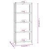 5-Layer Storage Shelf Anthracite Steel&Engineered Wood