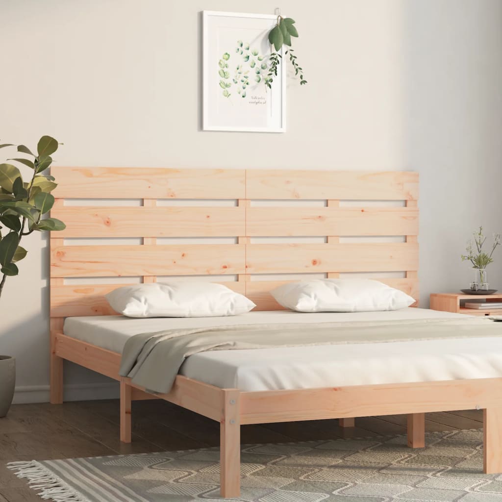 Headboard 120x3x80 cm Solid Wood Pine