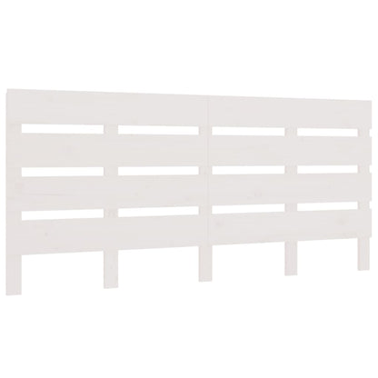 Headboard White 120x3x80 cm Solid Wood Pine