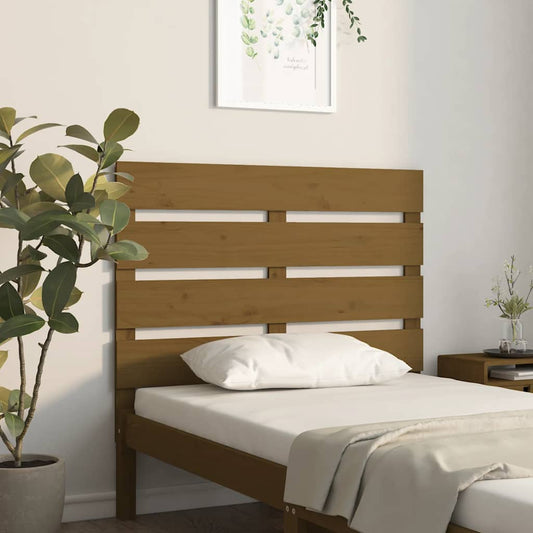 Headboard Honey Brown 75x3x80 cm Solid Wood Pine