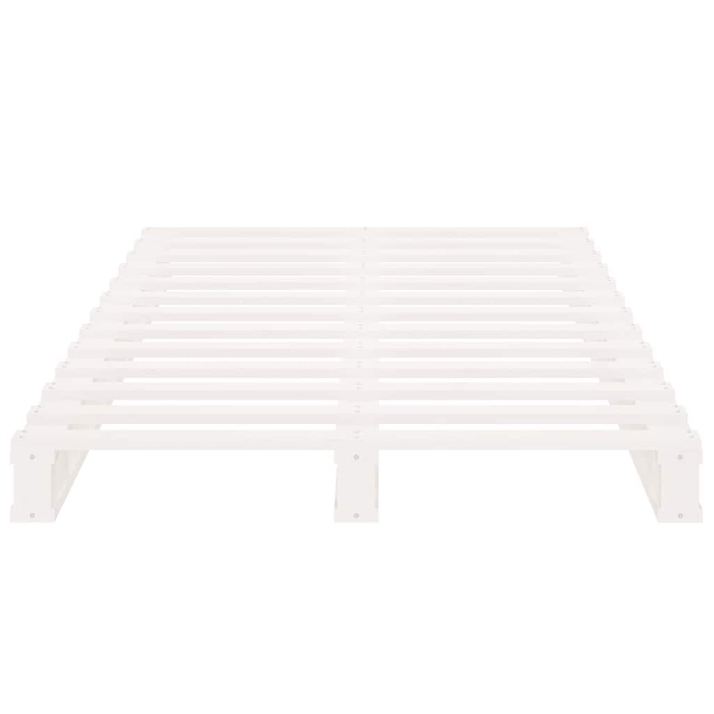 Pallet Bed | White | Solid pine wood | Single bed size | Durable