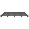 Pallet Bed without Mattress Grey 120x200 cm Solid Wood