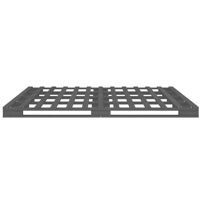 Pallet Bed without Mattress Grey 120x200 cm Solid Wood