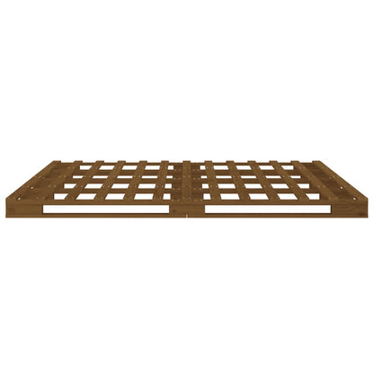 Pallet Bed | Honey Brown | Solid pine wood | Double | Durable