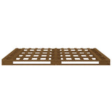 Pallet Bed Honey Brown 120x200 cm Solid Wood Pine