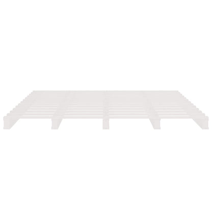 Pallet Bed | White | Solid pine wood | Double | Durable | Pallet Bed