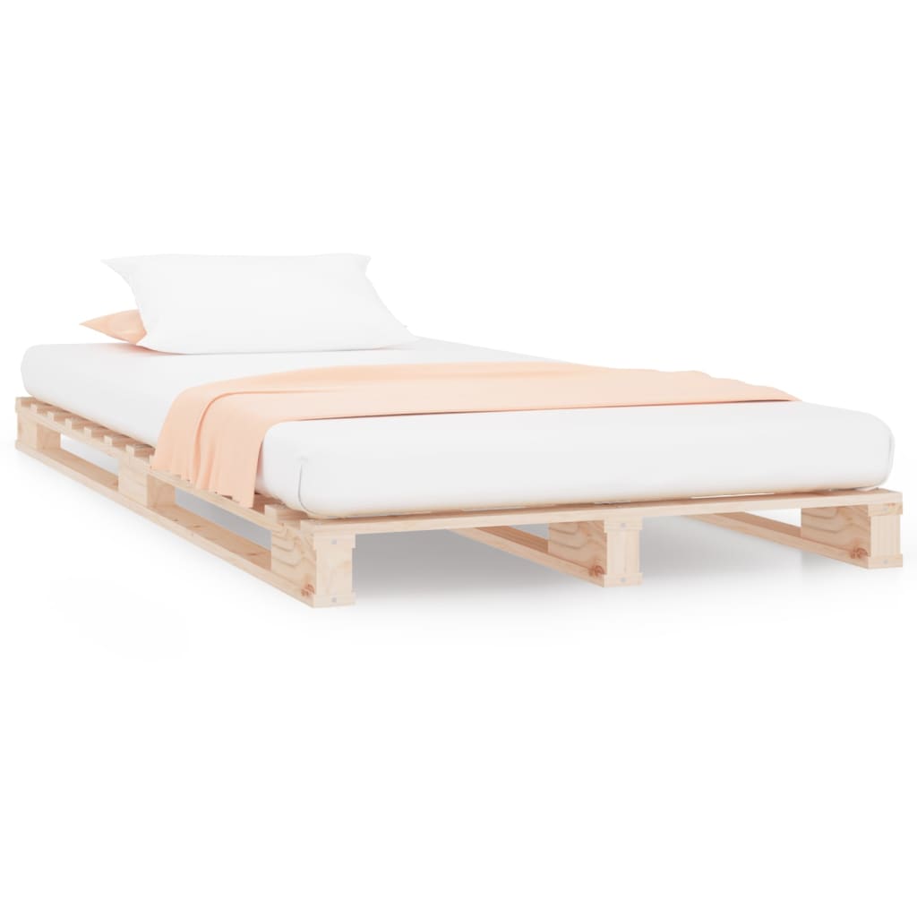 Pallet Bed without Mattress Small Single Solid Wood