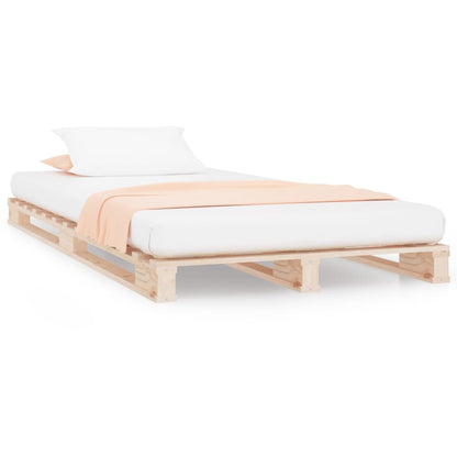 Pallet Bed without Mattress Small Single Solid Wood