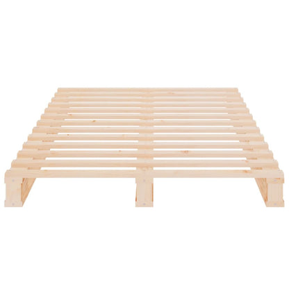Pallet Bed without Mattress Single Solid Wood