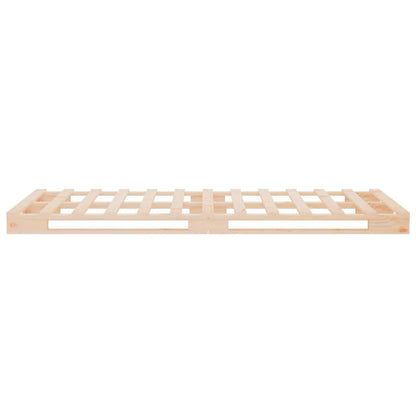 Pallet Bed without Mattress Single Solid Wood