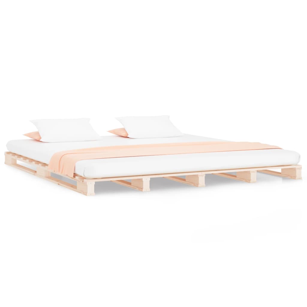 Pallet Bed | Natural Pine | Solid Pine Wood | Double | Durable