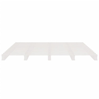 Pallet Bed without Mattress White 140x190 cm Solid Wood