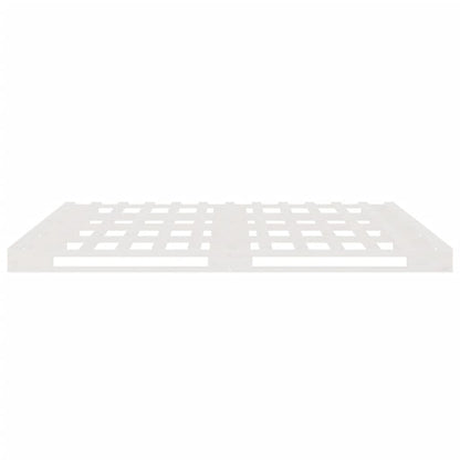 Pallet Bed without Mattress White 140x190 cm Solid Wood
