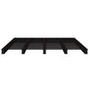 Pallet Bed without Mattress Black 140x190 cm Solid Wood