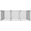 12-Panel Pet Cage with Door Black 35x35 cm Steel