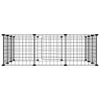 12-Panel Pet Cage with Door Black 35x35 cm Steel