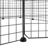 12-Panel Pet Cage with Door Black 35x35 cm Steel