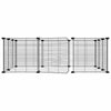 12-Panel Pet Cage with Door Black 35x35 cm Steel