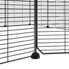 12-Panel Pet Cage with Door Black 35x35 cm Steel
