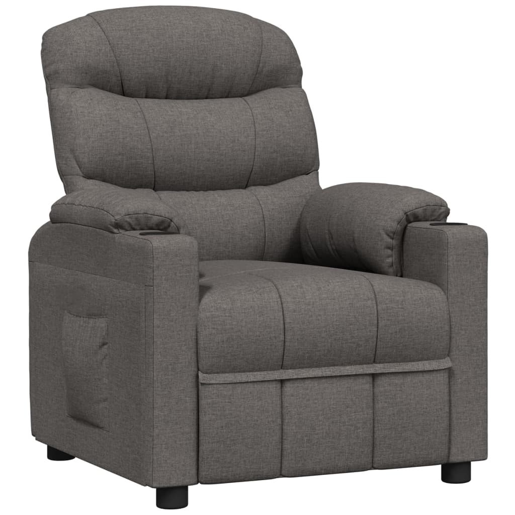 Recliner Chair Dark Grey Fabric