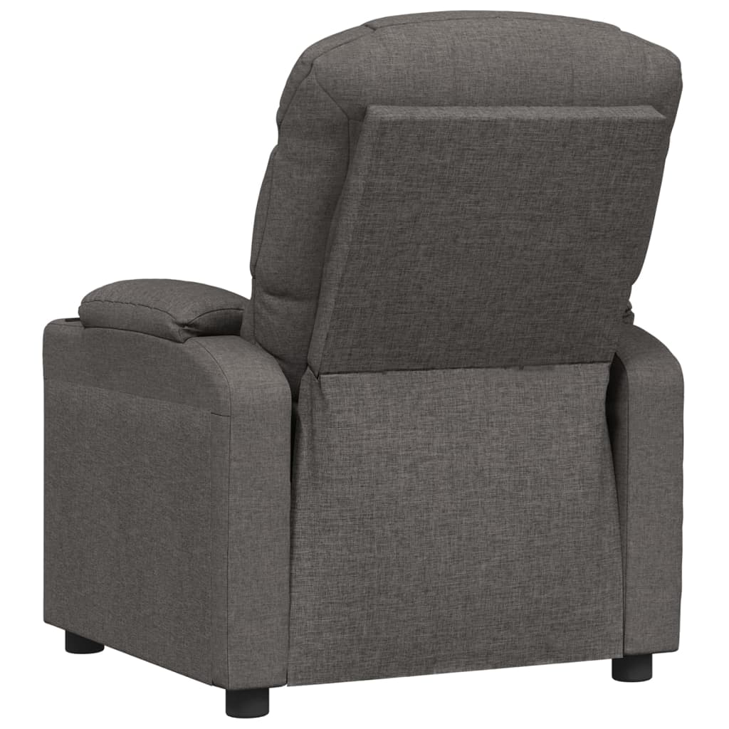 Recliner Chair Dark Grey Fabric