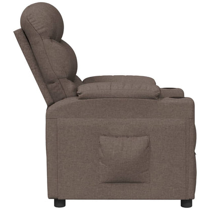 Recliner Chair Taupe Fabric