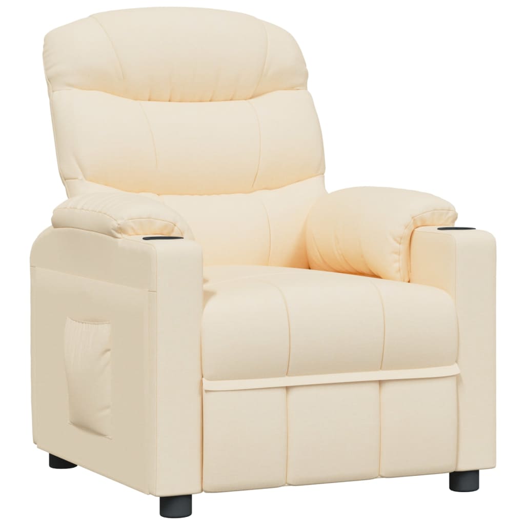 Recliner Chair Cream Fabric
