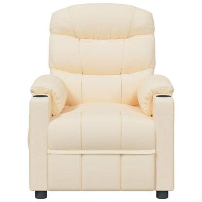 Recliner Chair Cream Fabric