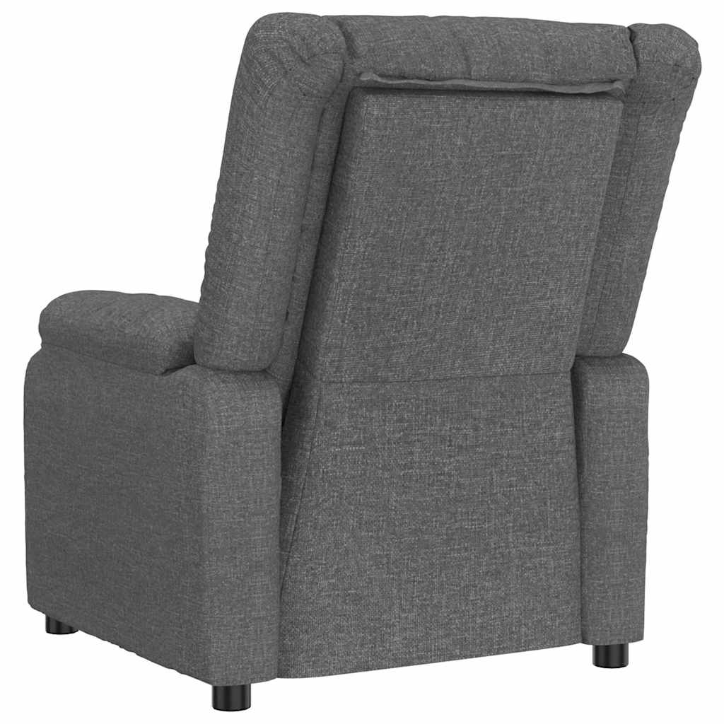 Recliner Chair Dark Grey Fabric