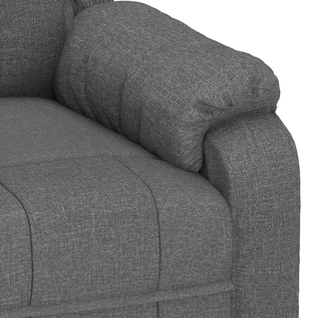 Recliner Chair Dark Grey Fabric