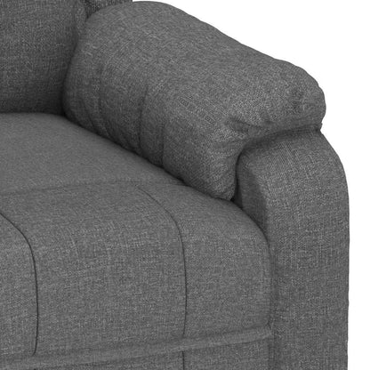 Recliner Chair Dark Grey Fabric