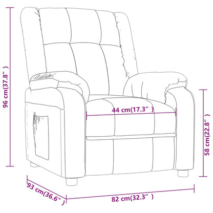 Massage Chair Dark Grey Fabric