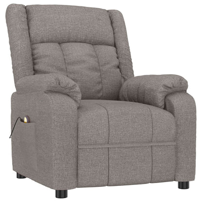 Massage Chair Taupe Fabric