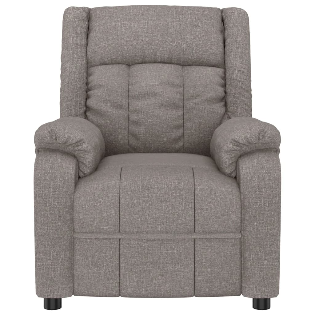 Massage Chair Taupe Fabric