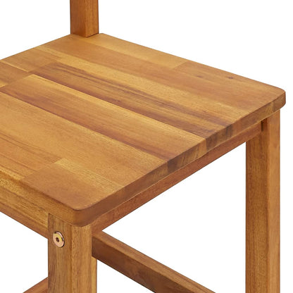 Garden Bar Set | Natural wood | Solid acacia wood | Medium | Footrest