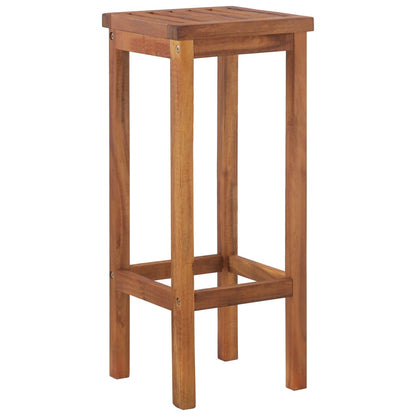 Garden Bar Set | Natural wood | Solid Acacia wood | Large | Footrest