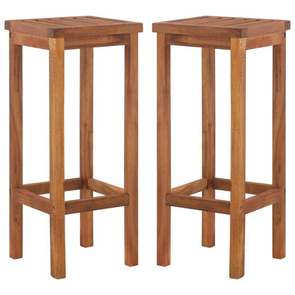 7 Piece Garden Bar Set Solid Wood Acacia