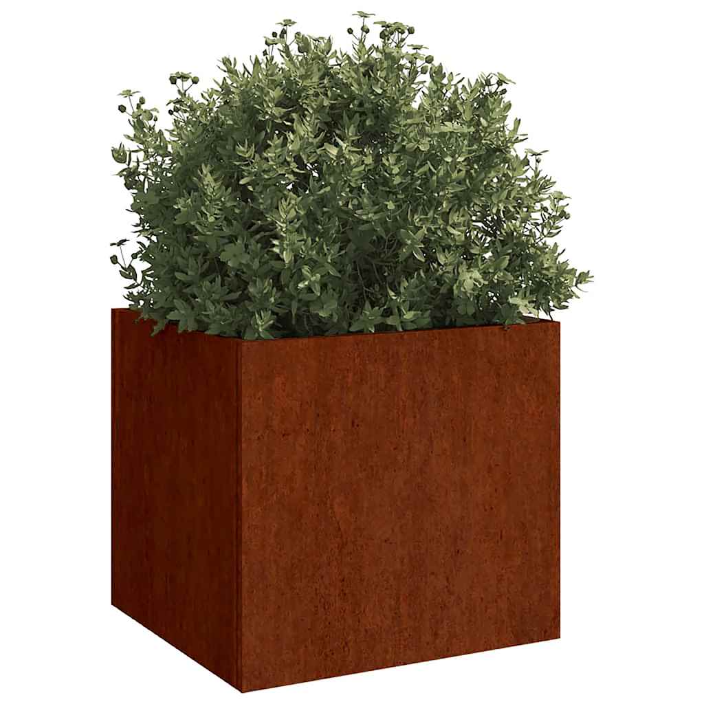 Planters 2 pcs 32x30x29 cm Corten Steel