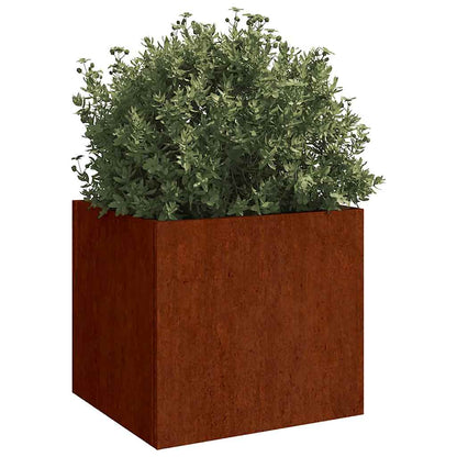 Planters 2 pcs 32x30x29 cm Corten Steel