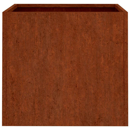 Planter Rusty Corten Steel Medium Durable Planter Rectangular