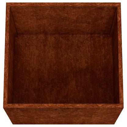 Planter Rusty Corten Steel Medium Durable Planter Rectangular