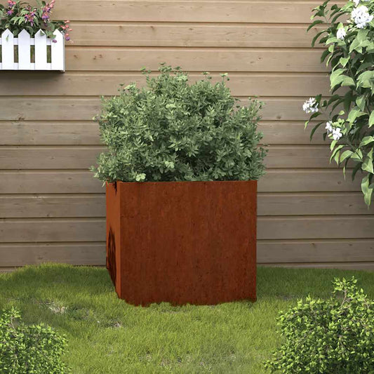 Planter 49x47x46 cm Corten Steel